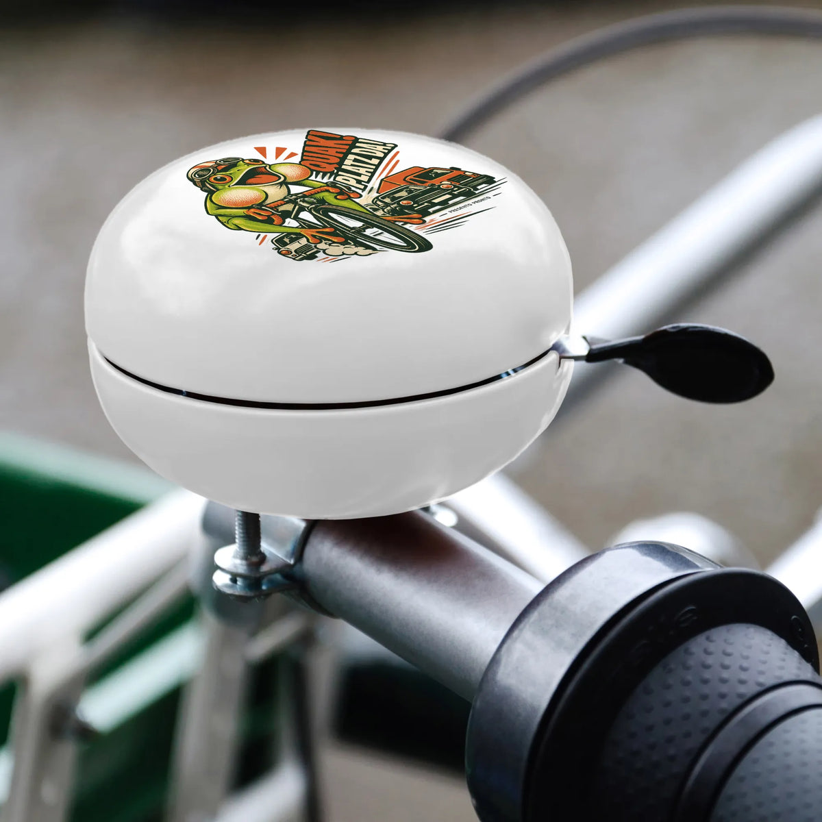 Lustige Fahrradklingel mit Frosch für Kinder