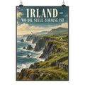Nostalgisches Wandbild Irland für Fans mit Leuchtturm
