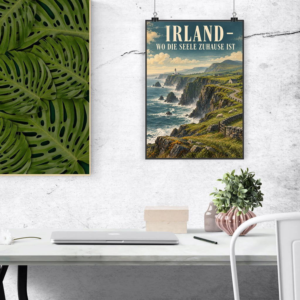 Nostalgisches Wandbild Irland für Fans mit Leuchtturm|p:2020786|h:63eb35ef05c8e2850dba9b95bfc8b79d