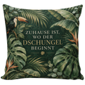 Gemütliches Dschungel Dekokissen für Pflanzenfans mit Monstera