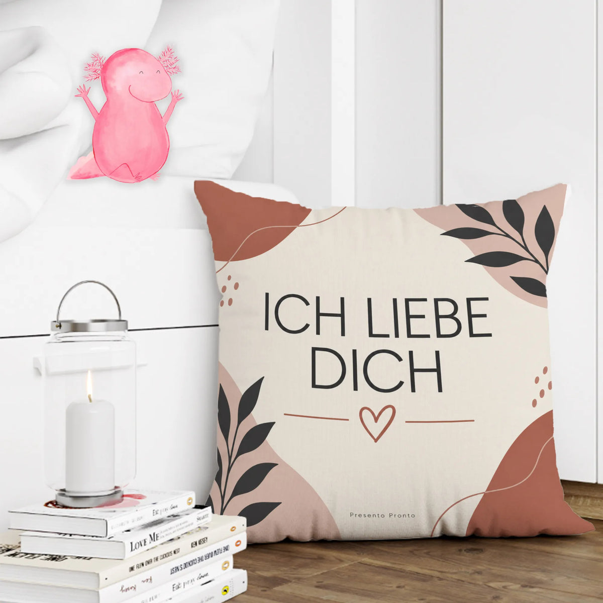 Romantisches I-love-you-Kissen für Verliebte mit Herz