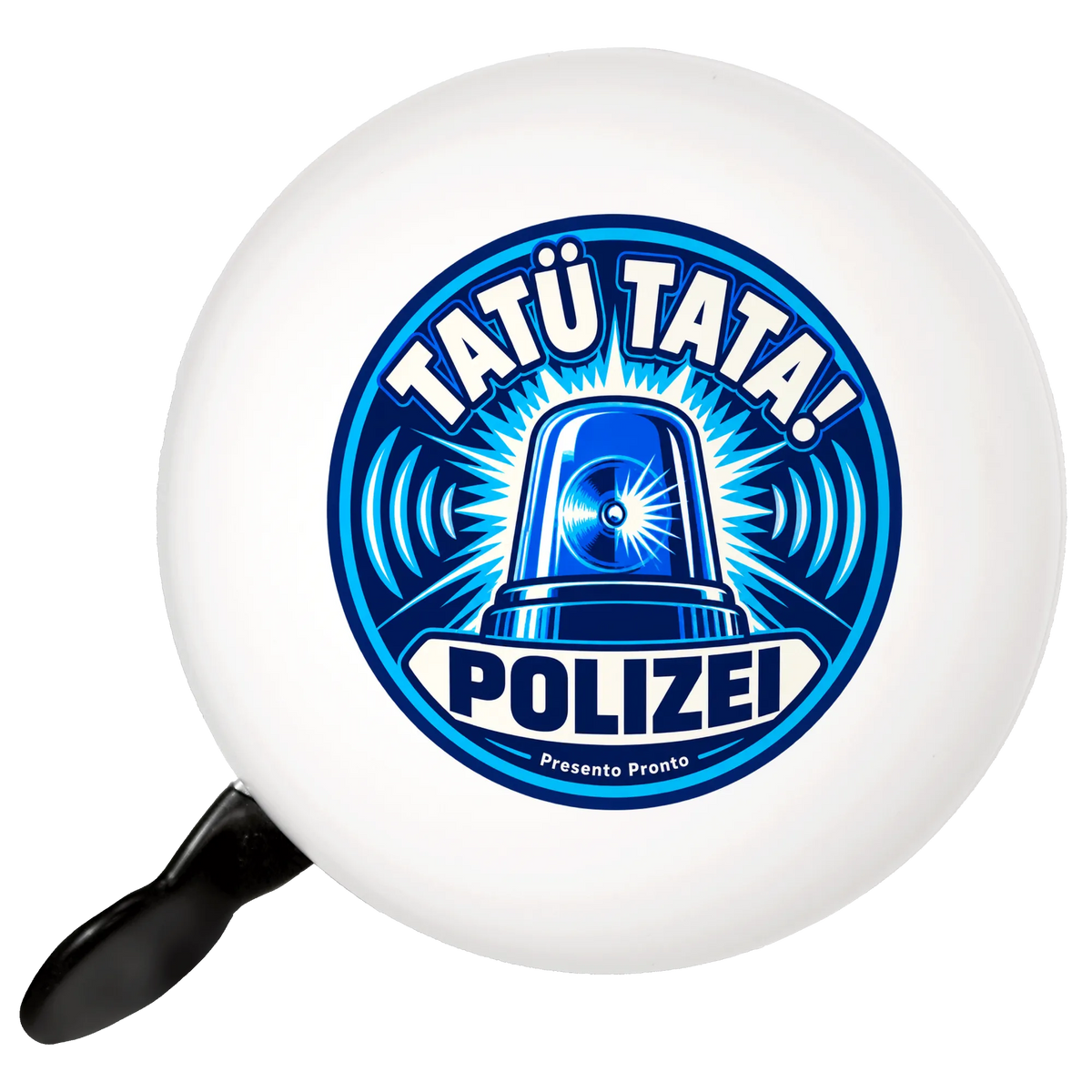 Lustige Fahrradklingel für Polizeifans mit Blaulicht