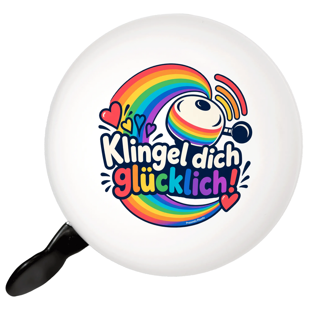 Fröhliche Fahrradklingel mit Regenbogen für Kinder|p:2020842|h:1a7f20e43f9729df8ed8ad8d840a5658