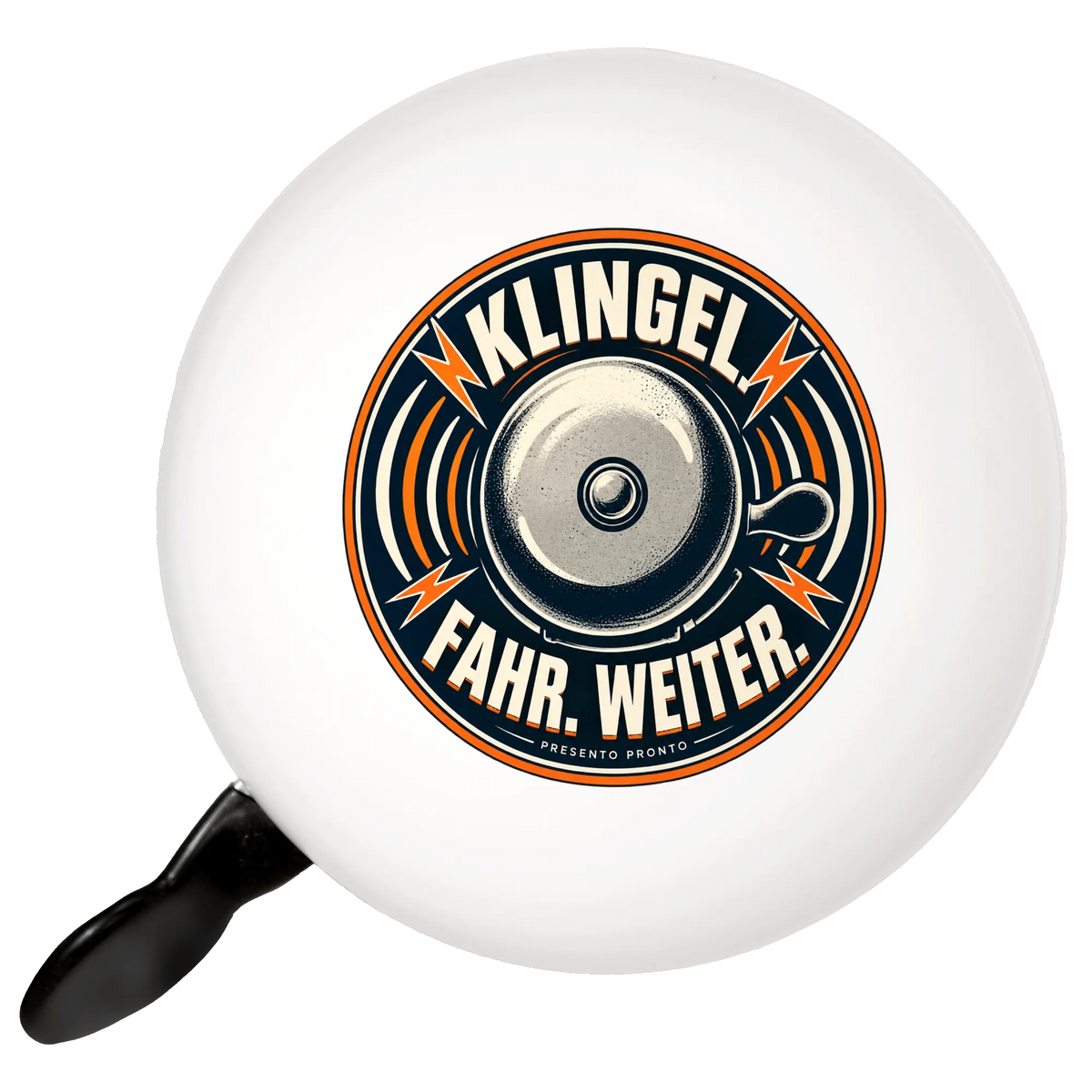 Coole Fahrradklingel mit Retro Fahrrad für Teenager