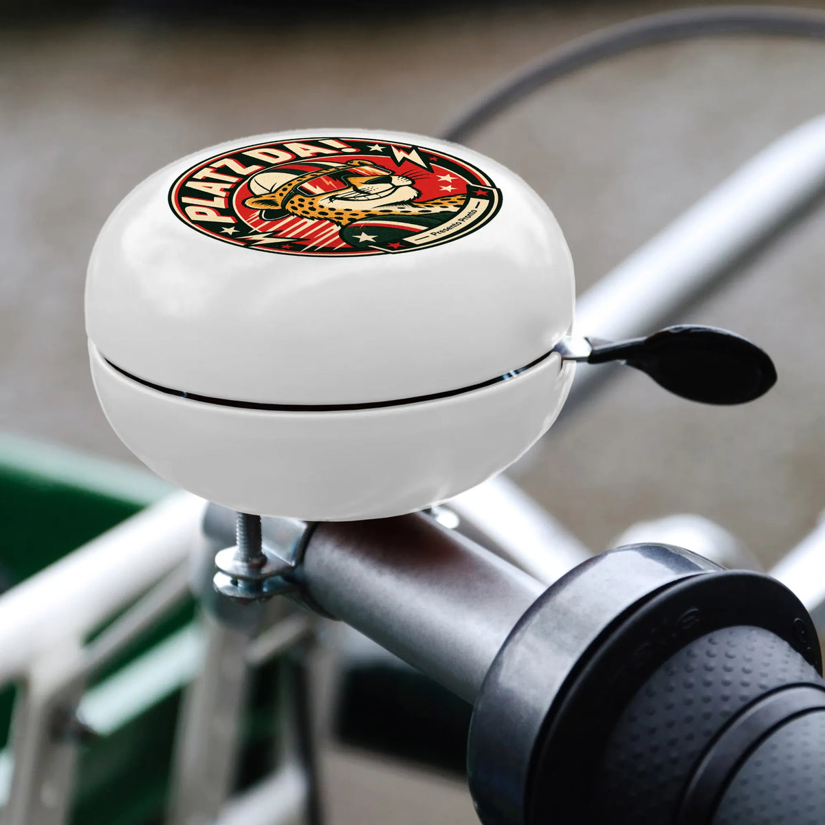 Coole Fahrradklingel für Radfahrer mit Gepard