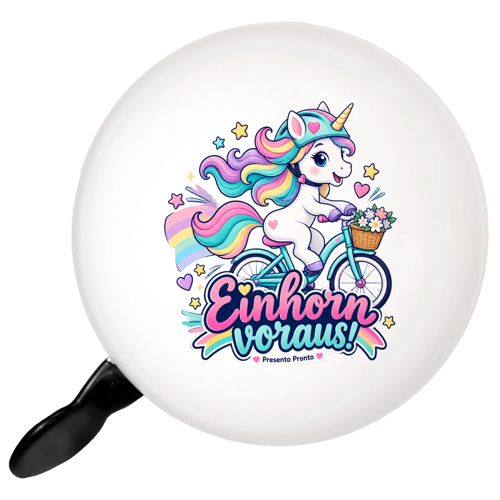 Fröhliche Einhorn-Fahrradklingel für Mädchen mit Helm|p:2020856|h:ba2eed117e9a9887ceaa7cd6e36ff480
