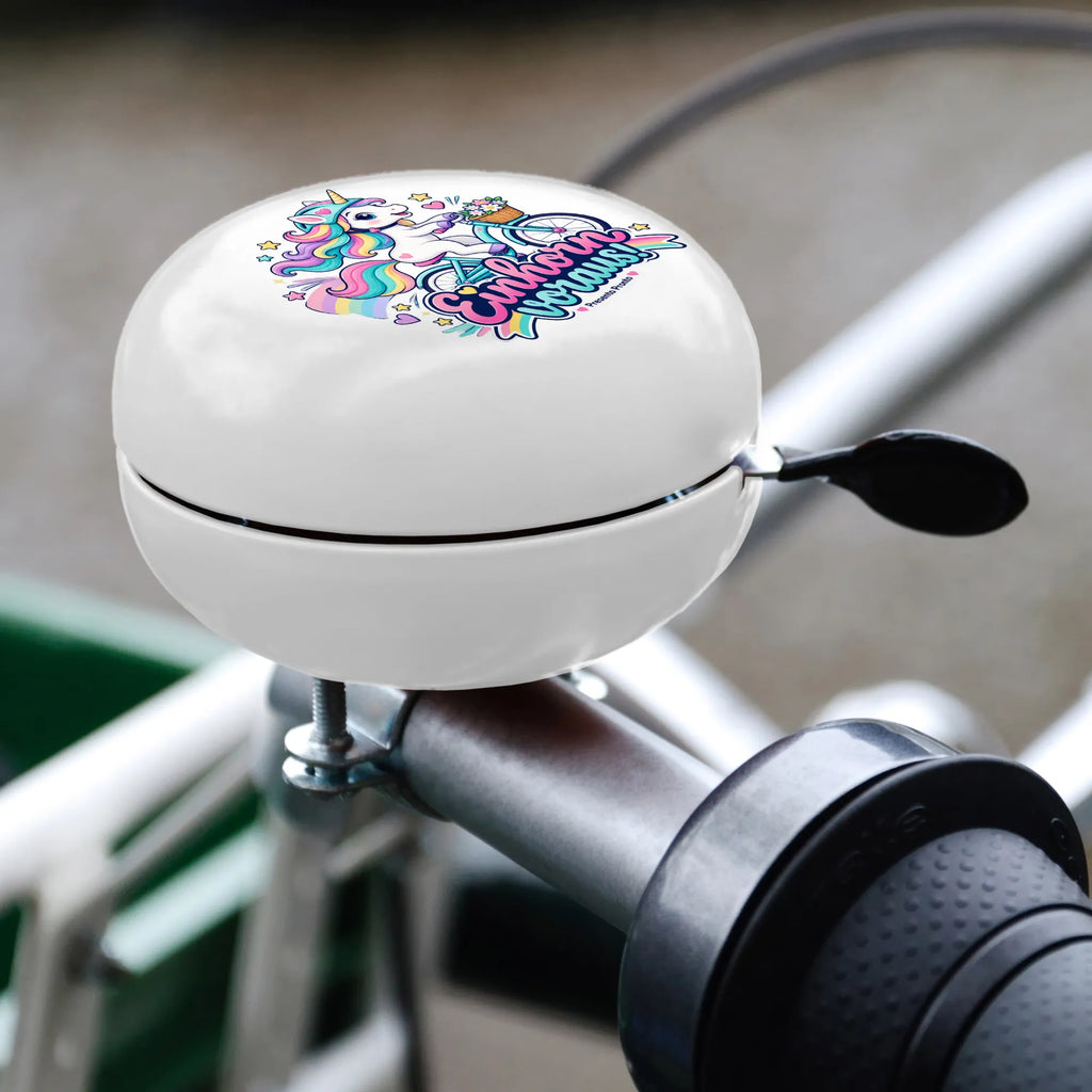 Fröhliche Einhorn-Fahrradklingel für Mädchen mit Helm|p:2020856|h:b3918af84a4b9f9871059e9708f7d86e