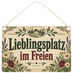 Gemütliches Terrassenschild für Gartenfreunde mit Wildblumen|p:2020857|h:cd09d40d1cf664caec0c3af7ca014c96