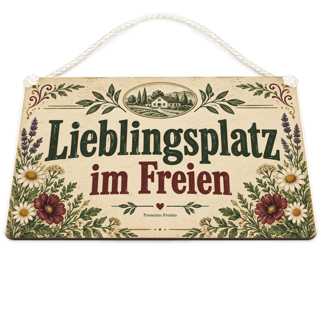 Gemütliches Terrassenschild für Gartenfreunde mit Wildblumen|p:2020858|h:98a140cf849b044dfbdf2ebd73267715