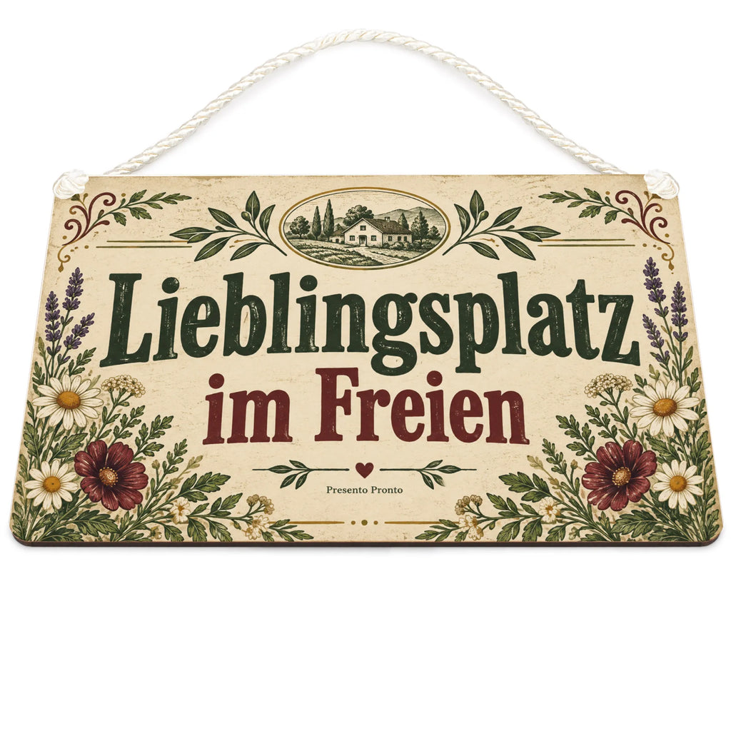 Gemütliches Terrassenschild für Gartenfreunde mit Wildblumen|p:2020859|h:36c0b4109b8b4f06b257019179bd11c9