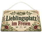 Gemütliches Terrassenschild für Gartenfreunde mit Wildblumen|p:2020859|h:36c0b4109b8b4f06b257019179bd11c9