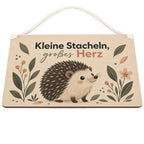 Liebevolles Holzschild mit Igel für Igelfans|p:2020877|h:5ccab084a00cb24f76d6e7c2fbf4d19f