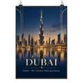 Elegantes Wandbild Dubai für Reisefans mit Burj Khalifa