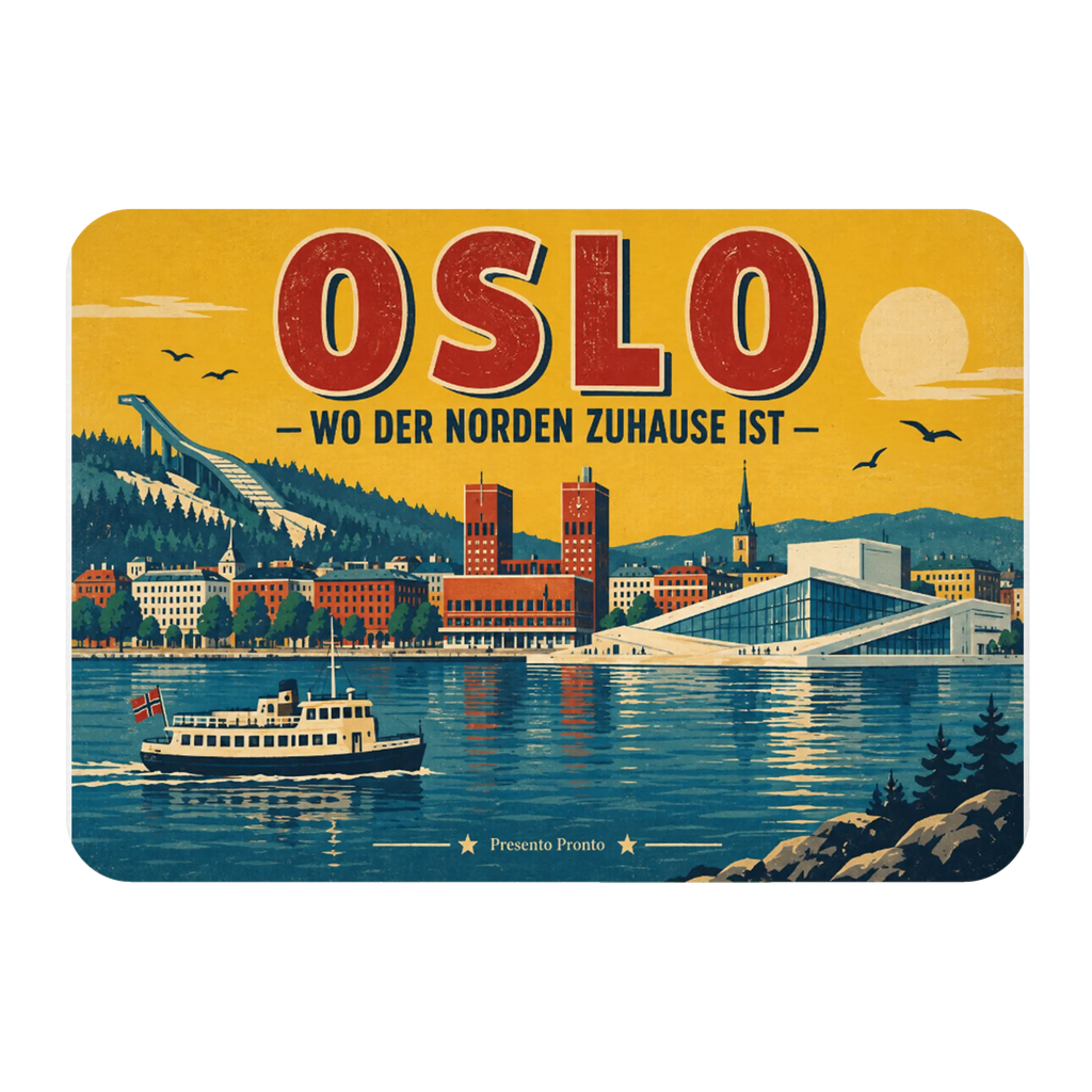 Nostalgischer Magnet für Oslo Fans mit Fjordpanorama|p:2020892|h:5d8a8855e95da88abdbadcb36aae5650
