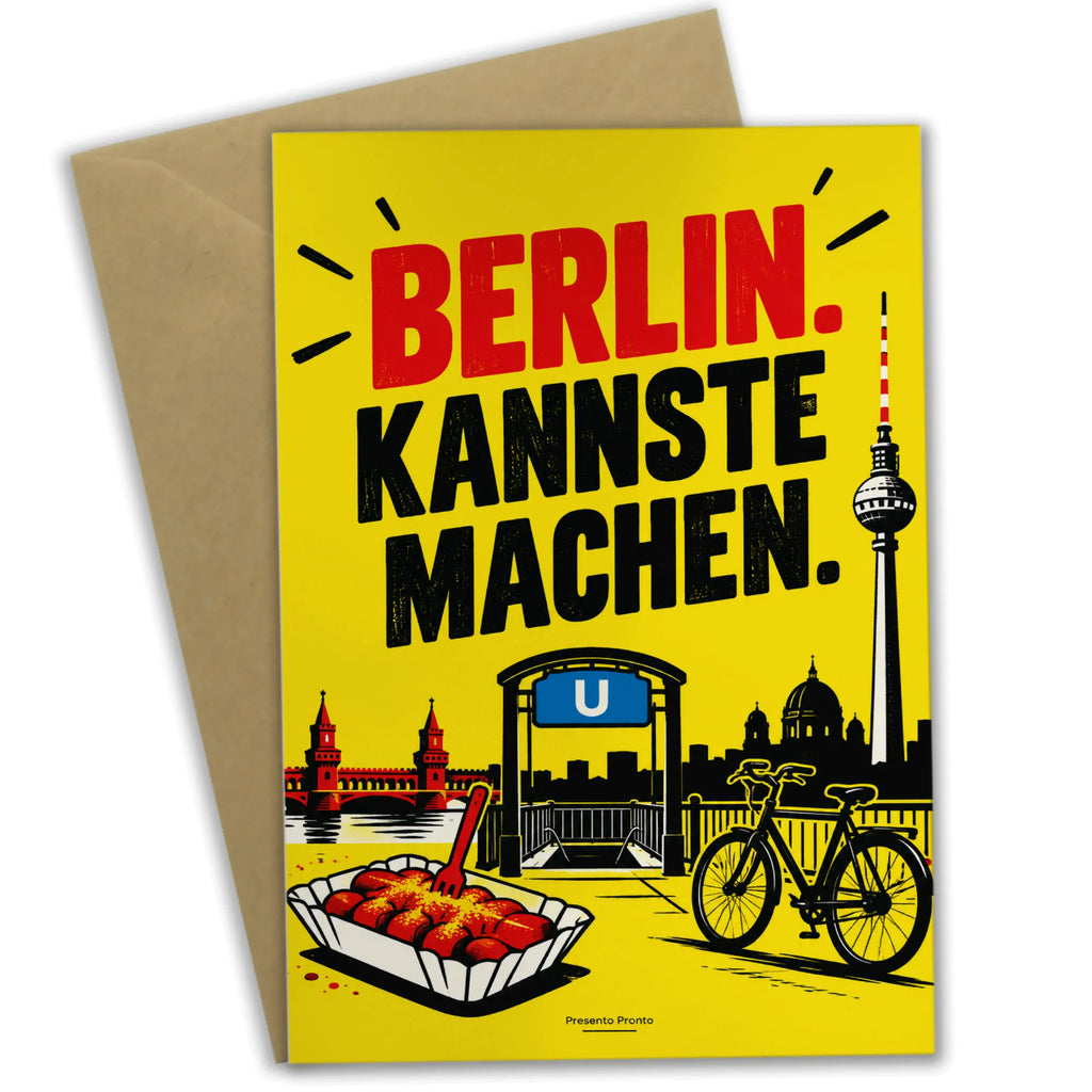 Lustige Klappkarte aus Berlin mit Currywurst und Fernsehturm|p:2020900|h:f0d0169d39f74f1793380b8948f39860
