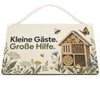Liebevolles Schild fürs Insektenhotel mit Bienen für Gartenfreunde|p:2020910|h:1692c160dd7319f288f0087216077a41