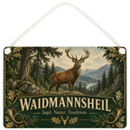 Traditionelles Schild für Jäger mit Rothirsch|p:2020914|h:6b534a8de39777db2b53f396bb8b4a75