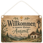 Gemütliches Holzschild für Ferienwohnung mit Häuschen|p:2020916|h:7d4c7f01702b567bbce3a979992948b0