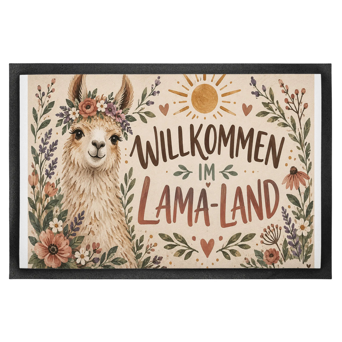 Lustige Fußmatte mit Lama für Lama-Fans