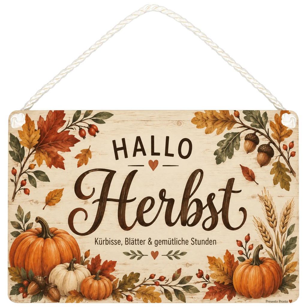 Gemütliches Holzschild zum Herbst mit Kürbis und Blättern|p:2020932|h:263023504fa79aa0febe6ed0e99488fb