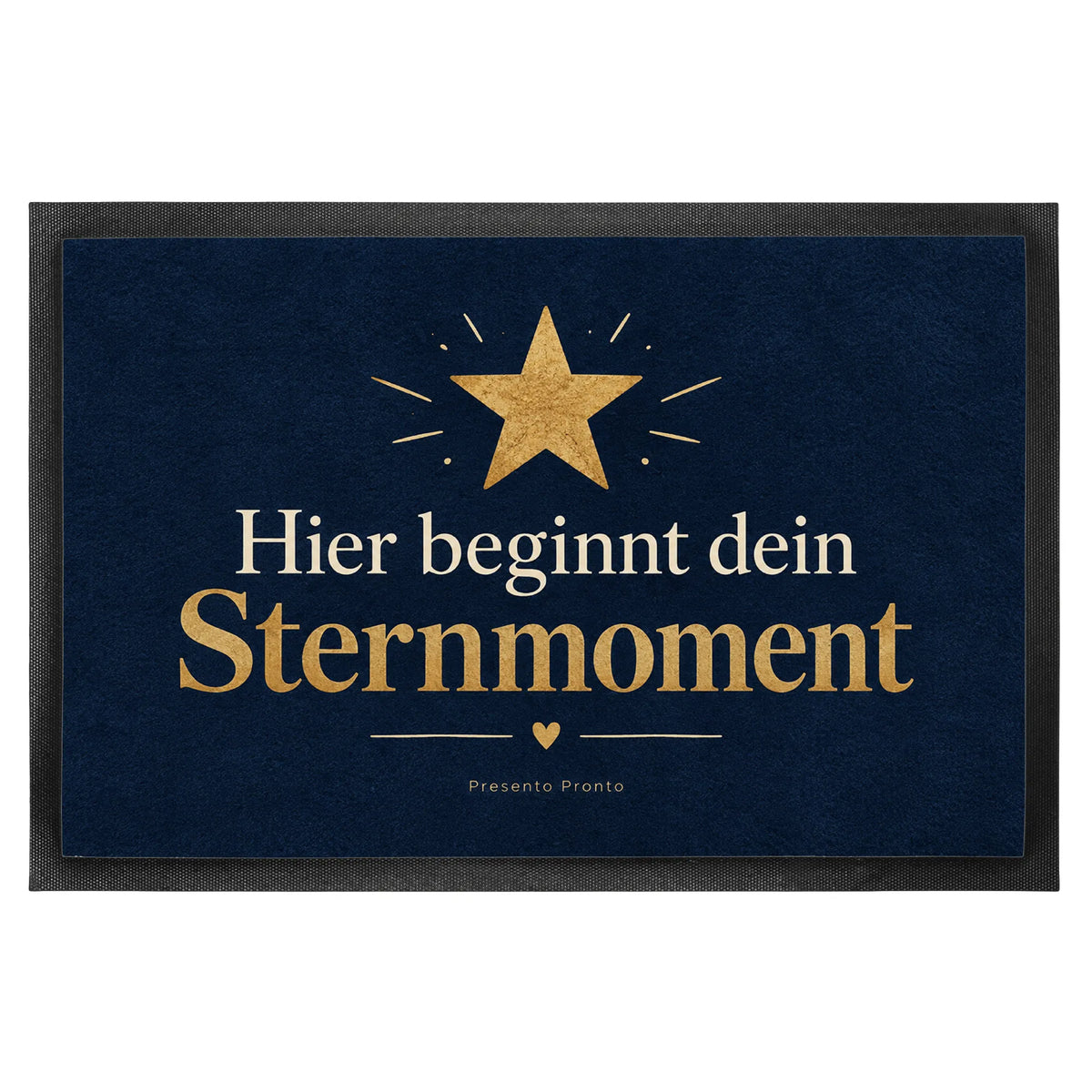 Elegante Fußmatte mit Stern für Sternliebhaber in Nachtblau