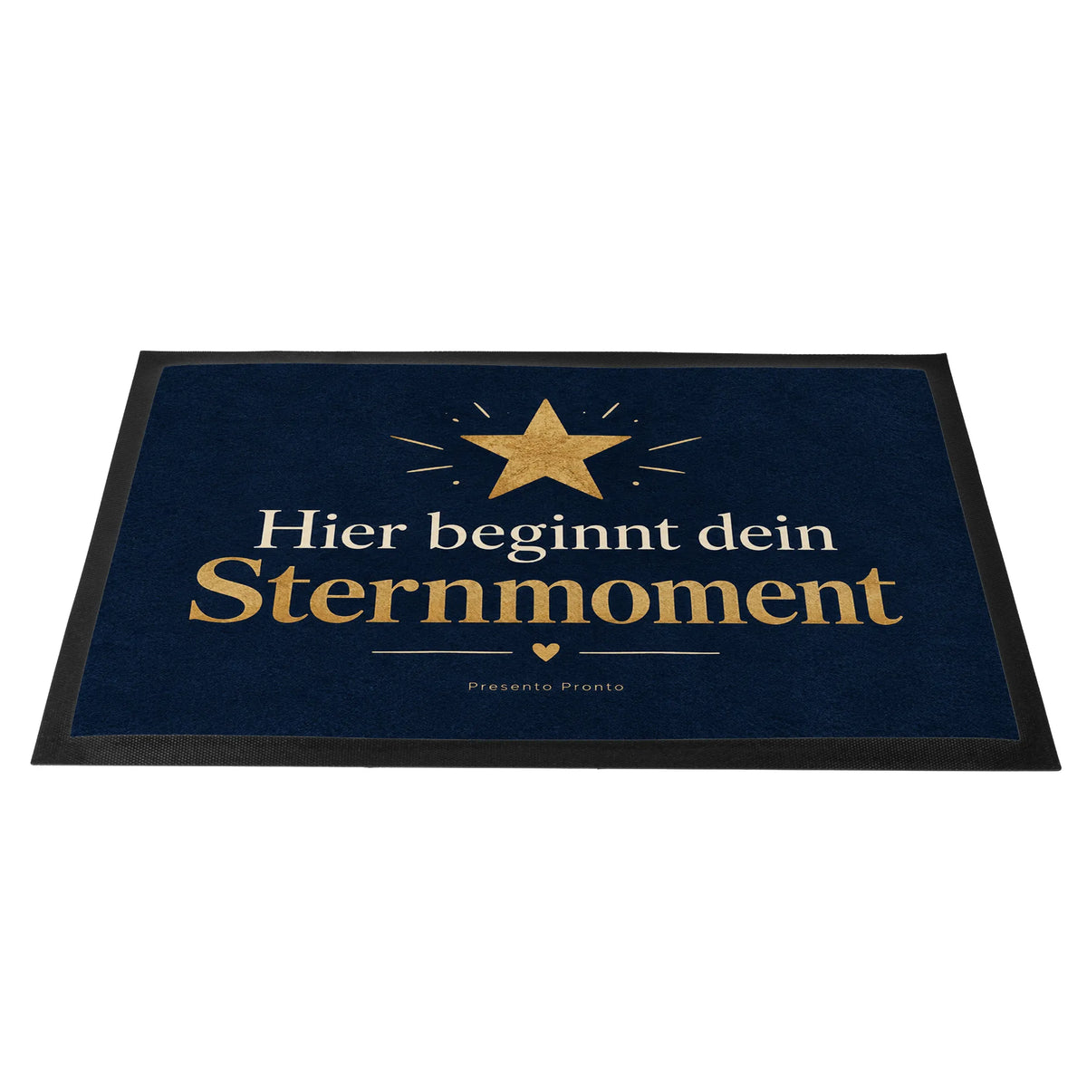 Elegante Fußmatte mit Stern für Sternliebhaber in Nachtblau