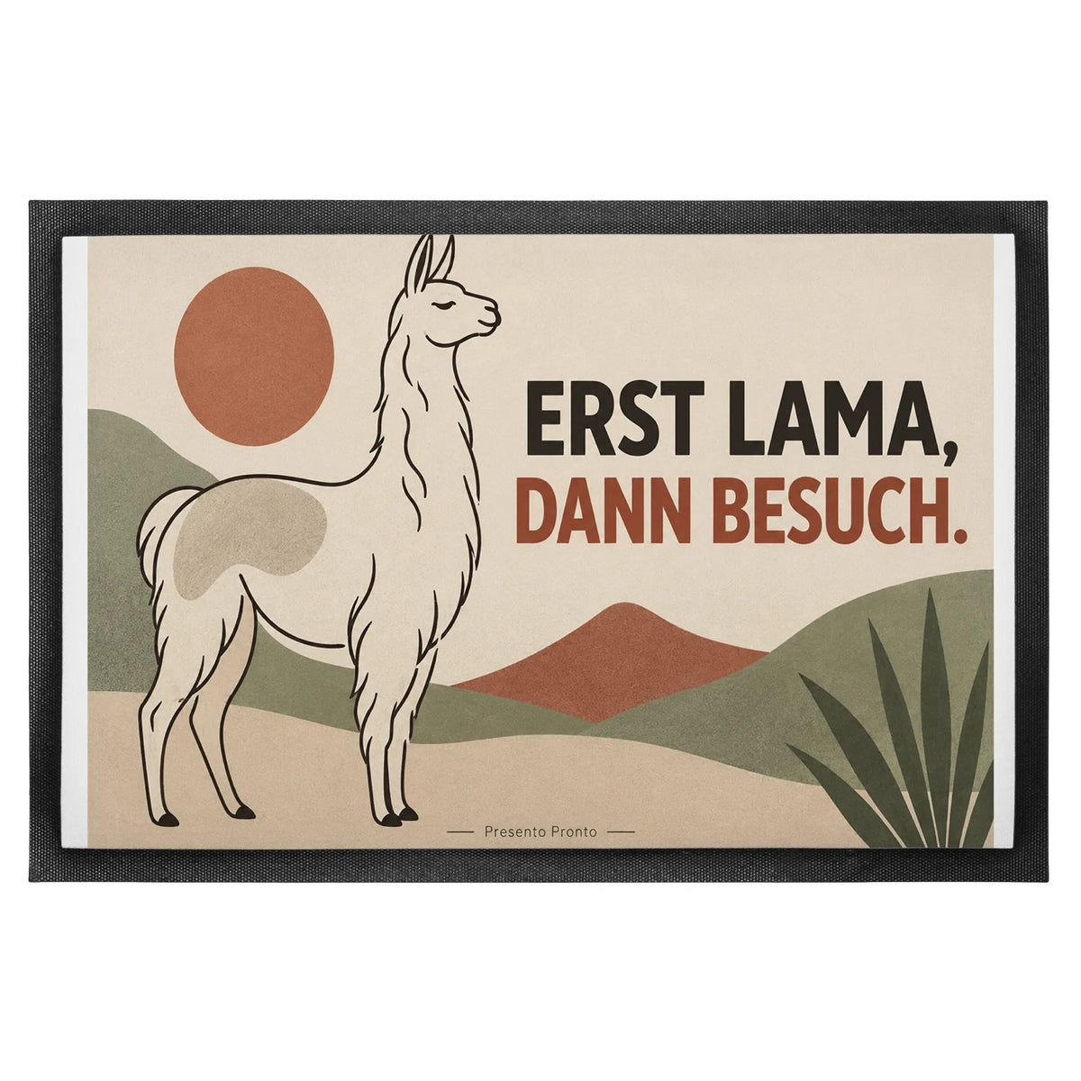 Lustige Fußmatte mit Lama für Lama-Fans