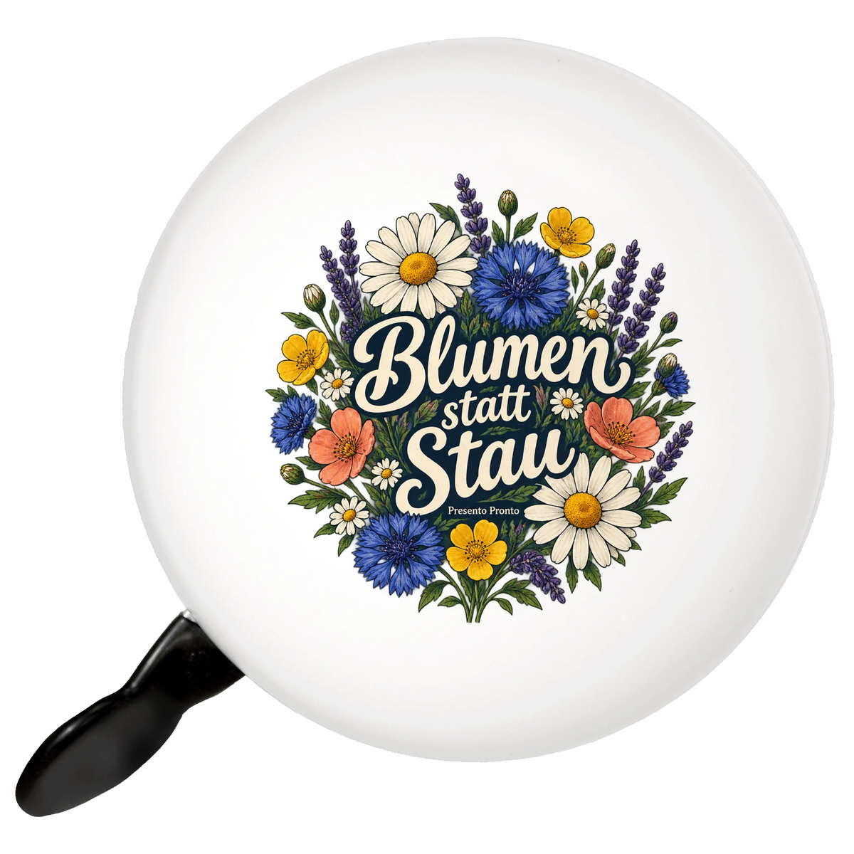 Elegante Fahrradklingel mit Blumen für Naturliebhaber