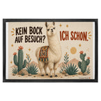 Lustige Fußmatte mit Lama für humorvolle Gastgeber|p:2020961|h:090980820f02f027c48f405c82be98d9