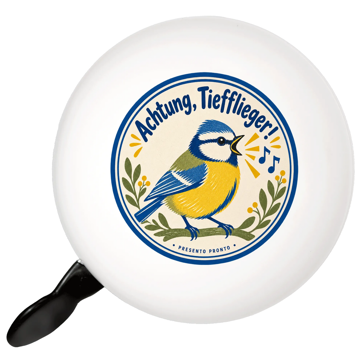 Lustige Fahrradklingel mit Vogel für Vogelfreunde