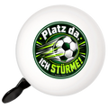 Lustige Fahrradklingel für Fußballfans mit stürmendem Ball