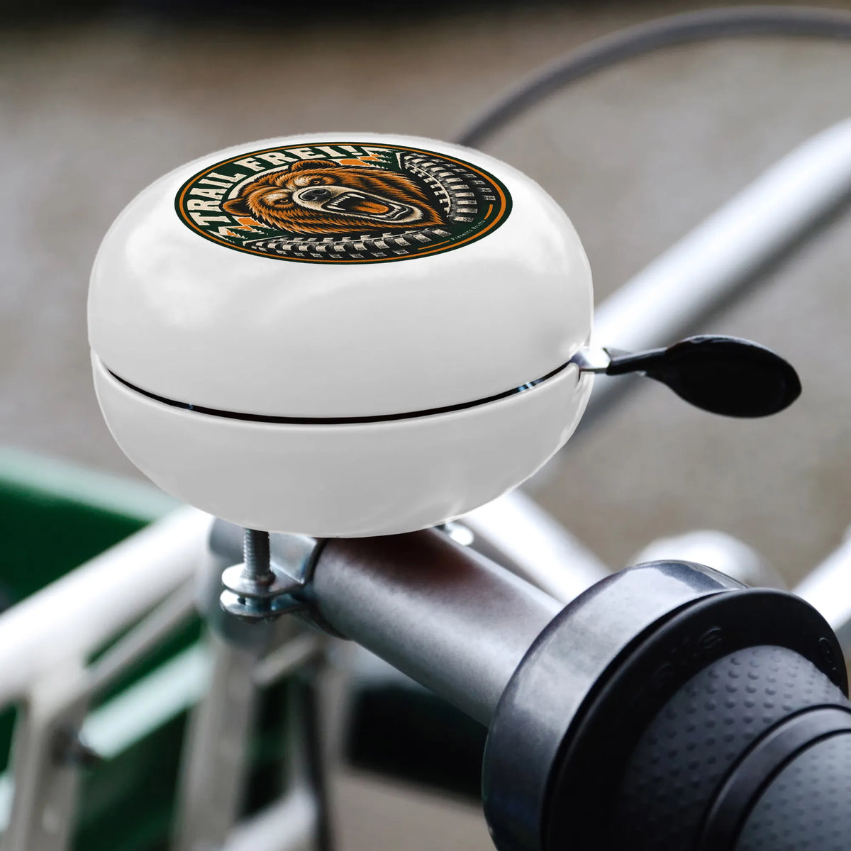 Coole Fahrradklingel für MTB mit brüllendem Bär