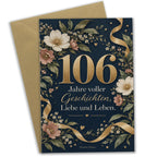 Festliche Geburtstagskarte zum 106. Geburtstag mit Wildblumen|p:2020986|h:d1c1a679db765de7518eeb8f2ac00815