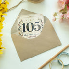 Elegante Geburtstagskarte zum 105. Geburtstag mit Zahl 105|p:2020988|h:50b86a0152e749156e9a383e487ccd9b