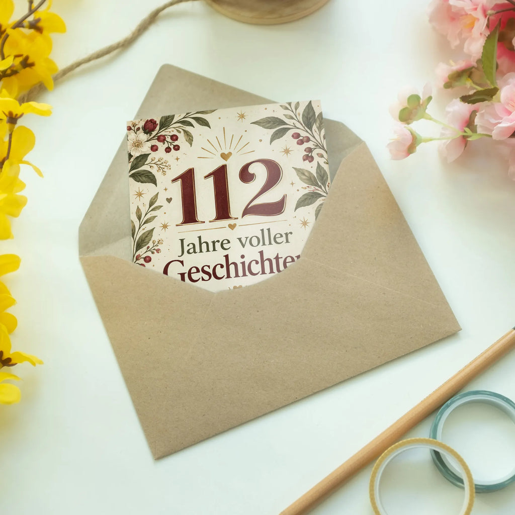 Elegante Geburtstagskarte zum 112. Geburtstag mit Zahl 112|p:2020997|h:20bf3f3086ed6dd551d9df4703ec20a7