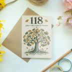 Elegante Geburtstagskarte zum 118. Geburtstag Ginkgobaum|p:2021014|h:9605638eaff401c452c32875ab09fede