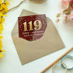 Würdige Geburtstagskarte zum 119. Geburtstag mit goldener Zahl|p:2021017|h:d08d676bba2c4bf3d44e70054539080f