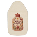 Tröstliche Wärmflasche für die Periode mit Wildblumen