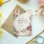 Elegante Glückwunschkarte für Oma zum Geburtstag|p:2021113|h:daad0b48e929491a0b0fa244a5d4d96e