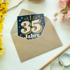Lustige Geburtstagskarte zum 35. Geburtstag mit Retro-Zahl|p:2021131|h:285e96e32343f8223211856ed9aa9bb8