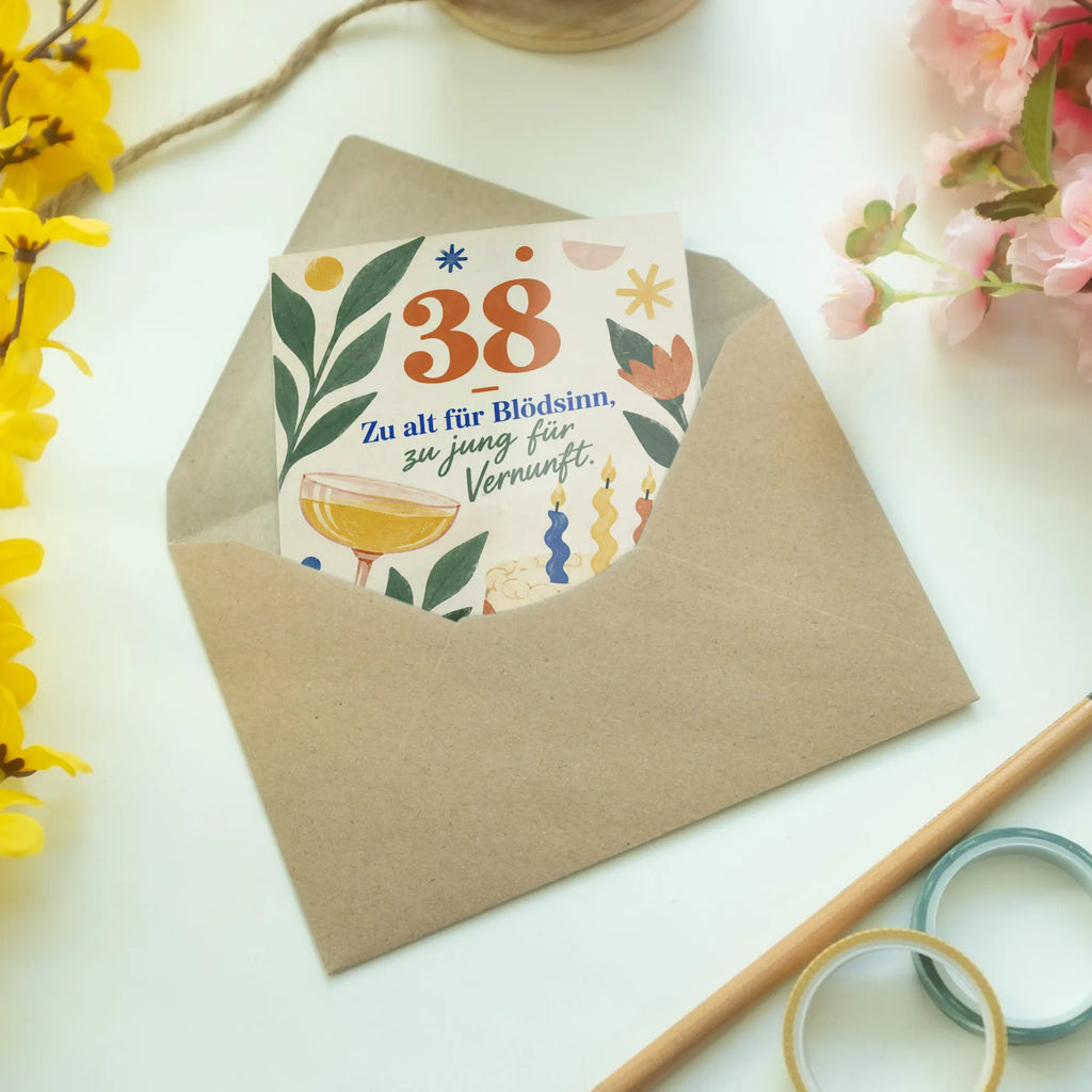 Lustige Geburtstagskarte zum 38. Geburtstag mit Kuchen|p:2021133|h:8f049bc4e6b0d2d787ebe4b5a65c0cf1