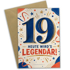 Lustige Geburtstagskarte zum 19. Geburtstag mit großer Zahl 19|p:2021141|h:dc5bcaa8a0d8bf729d2d156e5a693e46
