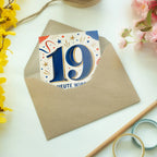Lustige Geburtstagskarte zum 19. Geburtstag mit großer Zahl 19|p:2021141|h:4150f28aad026b0b7480db17b3fdbd0d
