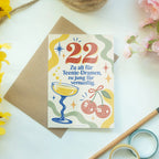 Lustige Geburtstagskarte zum 22. Geburtstag mit Cocktailglas|p:2021150|h:803f86ae10a91cb51fa14c70fc908be5