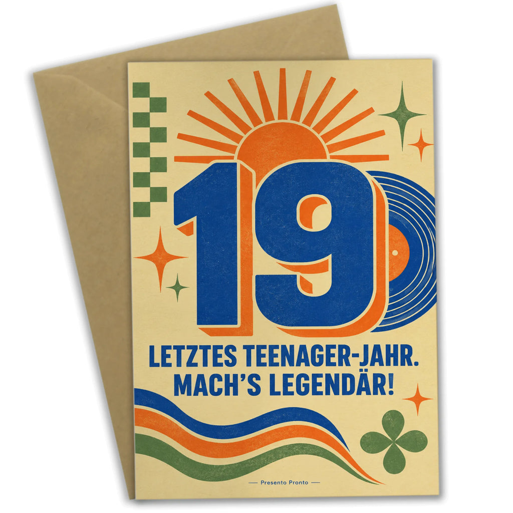Coole Geburtstagskarte zum 19. Geburtstag mit Zahl 19|p:2021156|h:8a61771f88bb94d56cdb6f48b5753d6a