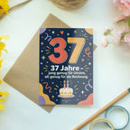 Lustige Geburtstagskarte zum 37. Geburtstag mit Zahl 37|p:2021163|h:ba583ce9e3227b31ca1bfa0891741928