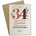 Lustige Geburtstagskarte zum 34. Geburtstag mit Zahl 34|p:2021166|h:4b8b38842678d95389aa1b14ee853f6a