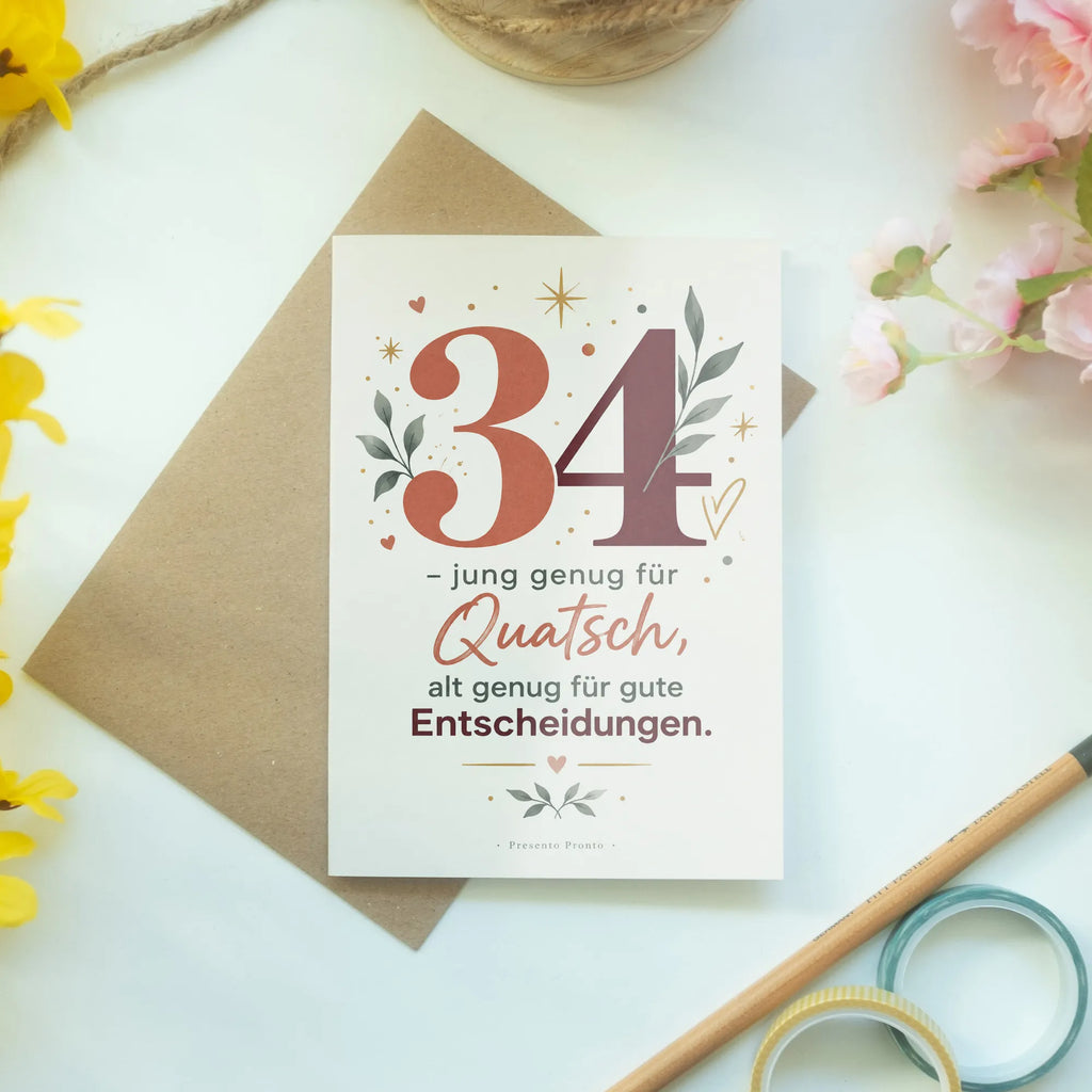 Lustige Geburtstagskarte zum 34. Geburtstag mit Zahl 34|p:2021166|h:0b979d61094116e20afd6e1a79bbf4bf