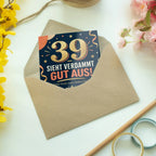 Lustige Geburtstagskarte zum 39. Geburtstag mit großer Zahl 39|p:2021168|h:df75ef4838aceeb1228e40fbe7338a26