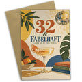 Lustige Geburtstagskarte zum 32. Geburtstag mit Cocktailglas